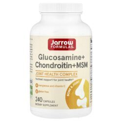 Jarrow Formulas Glicosamina + Condroitina + MSM 240 Cápsulas