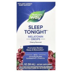 Natures Way Sleep Tonight™ Gotas de Melatonina Cereja 59 ml (2 fl oz)