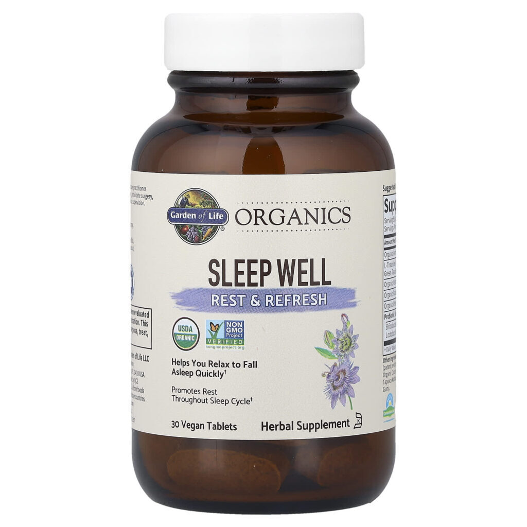 Garden of Life Organics Durma Bem Descanse e Refresque-se 30 Comprimidos Veganos - Imagem 3