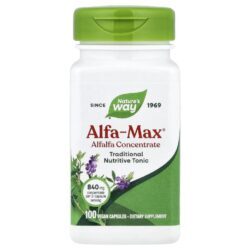 Natures Way Alfa-Max® Concentrado de Alfafa 100 Cápsulas Veganas