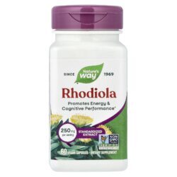 Natures Way Rhodiola 250 mg 60 Cápsulas Veganas