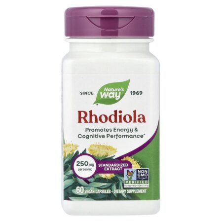 Natures Way Rhodiola 250 mg 60 Cápsulas Veganas — foto 1 Natures Way Rhodiola 250 mg 60 Cápsulas Veganas — foto 1