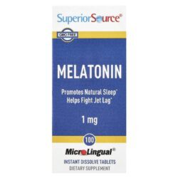 Superior Source Melatonina 1 mg 100 Comprimidos MicroLingual® de Dissolução Instantânea