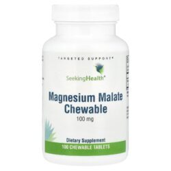 Seeking Health Malato de Magnésio Mastigável 100 mg 100 Comprimidos Mastigáveis