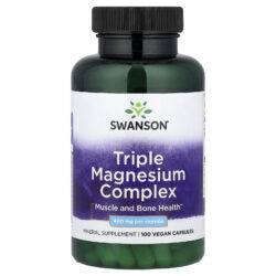 Swanson Complexo de Magnésio Triplo 400 mg 100 Cápsulas