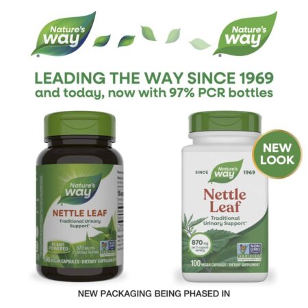 Natures Way Folha de Urtiga 100 Cápsulas Veganas (435 mg por cápsula) — foto 3