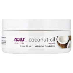 NOW Foods Soluções Óleo de Coco Natural 3 fl oz (89 ml)