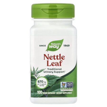 Natures Way Folha de Urtiga 100 Cápsulas Veganas (435 mg por cápsula) — foto 1