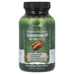 Irwin Naturals Testosterone UP for Men 60+ 60 Liquid Softgels