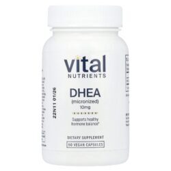 Vital Nutrients DHEA (micronizado) 10 mg 60 Cápsulas Veganas