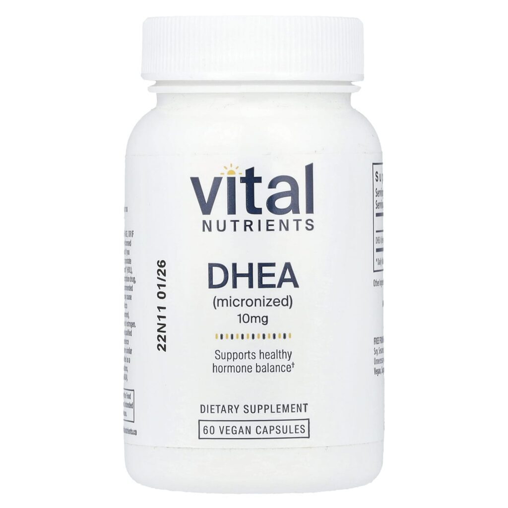 Vital Nutrients DHEA (micronizado) 10 mg 60 Cápsulas Veganas