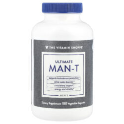 The Vitamin Shoppe Mens Ultimate Man-T 180 Cápsulas Vegetais