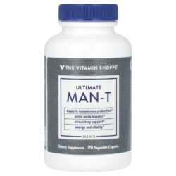 The Vitamin Shoppe Mens Ultimate Man-T 90 Cápsulas Vegetais