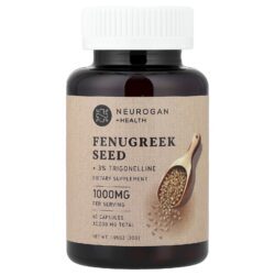 Neurogan Health Semente de Fenacho + 3% de Trigonelina 60 Cápsulas (500 mg por Cápsula)