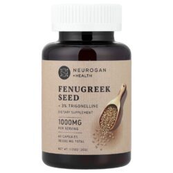 Neurogan Health Semente de Fenacho + 3% de Trigonelina 60 Cápsulas (500 mg por Cápsula)
