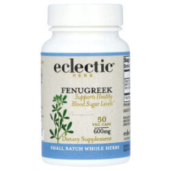 Eclectic Herb Erva Fenacho 600 mg 50 Cápsulas Vegetais