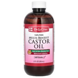 De La Cruz Óleo de Rícino MultiBenefícios 100% Puro 236 ml (8 fl oz)