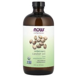 NOW Foods Solutions Óleo de Rícino Orgânico Certificado 473 ml (16 fl oz)