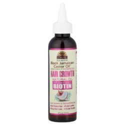 Okay Pure Naturals Black Jamaican Castor Oil® Óleo Natural de Crescimento Capilar de Coco e Hibisco com Infusão de Biotina 118 ml (4 fl oz)