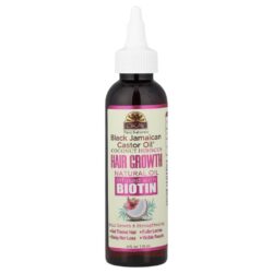 Okay Pure Naturals Black Jamaican Castor Oil® Óleo Natural de Crescimento Capilar de Coco e Hibisco com Infusão de Biotina 118 ml (4 fl oz)