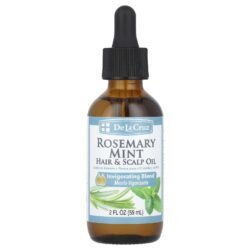 De La Cruz Óleo para Cabelo e Couro Cabeludo Alecrim e Menta 59 ml (2 fl oz)