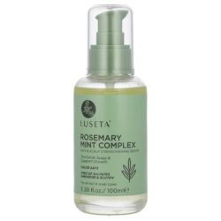 Luseta Beauty Complexo de Alecrim e Menta Sérum para Fortalecimento dos Cabelos e do Couro Cabeludo Para Todos os Tipos de Cabelos e Couro Cabeludo 100 ml (338 fl oz)
