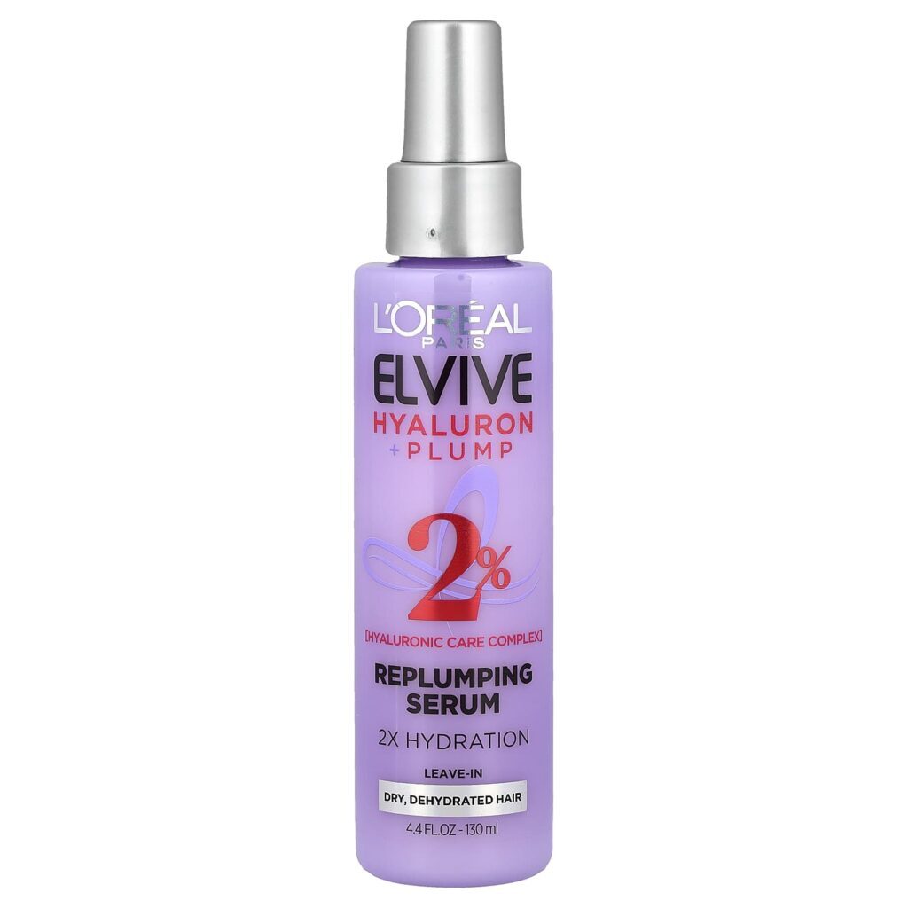 LOréal Elvive Hyaluron + Plump Sérum Revitalizador Cabelos Secos e Desidratados 130 ml (44 fl oz)