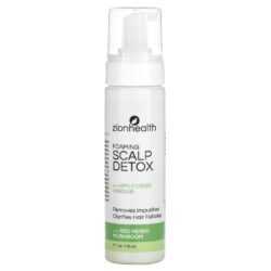 Zion Health Detox do Couro Cabeludo Espuma com Vinagre de Maçã 210 ml 7 fl oz