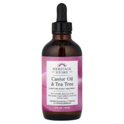 Heritage Store Óleo de Rícino e Melaleuca Tratamento Clareador para o Couro Cabeludo Todos os Tipos de Cabelo 118 ml (4 fl oz)