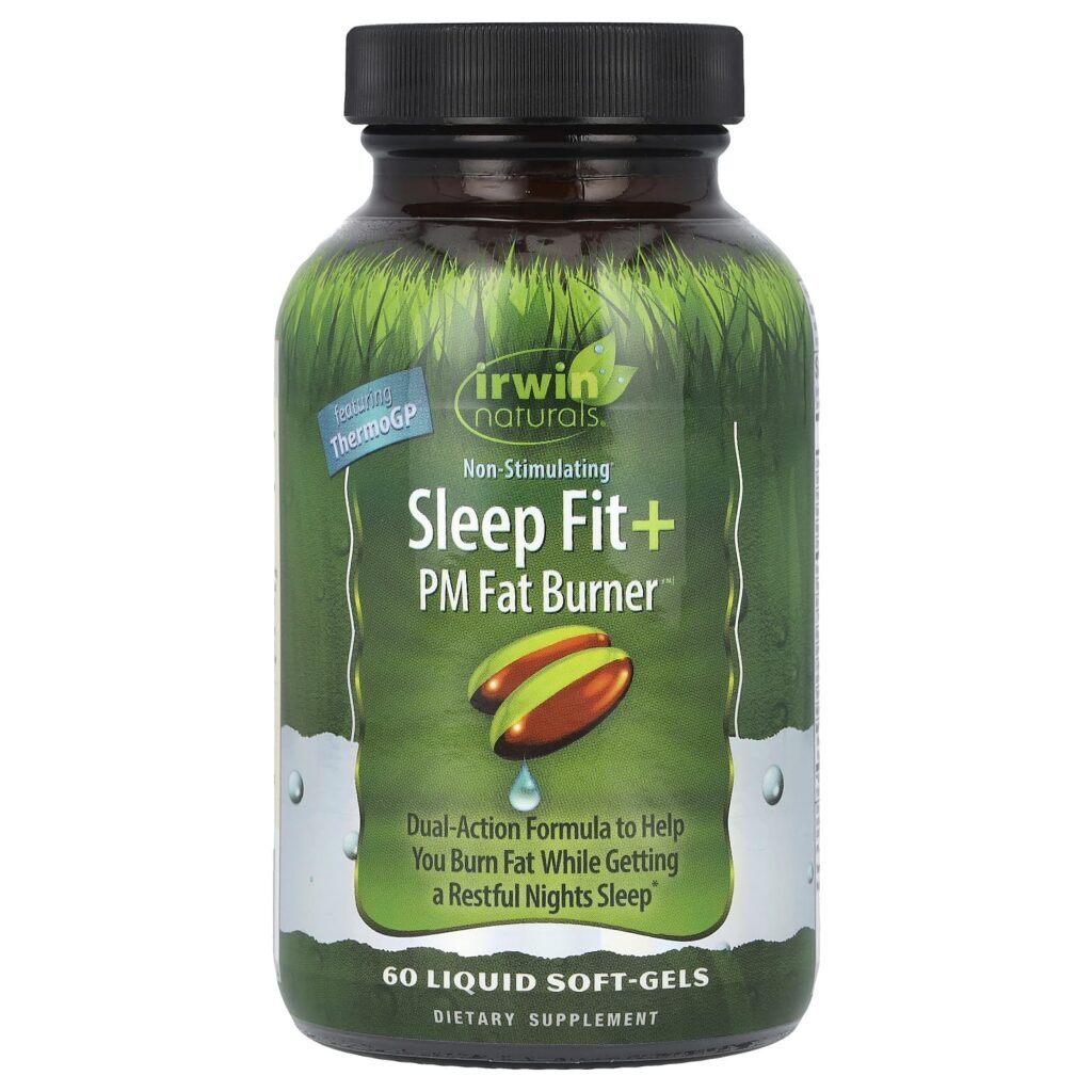 Irwin Naturals Sleep Fit + PM Fat Burner 60 Liquid Softgels