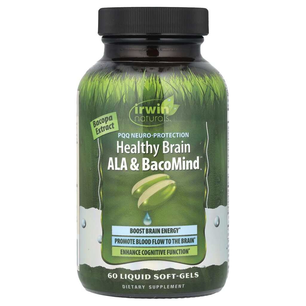 Irwin Naturals PQQ Healthy Brain ALA e BacoMind® 60 Cápsulas Softgel Líquidas