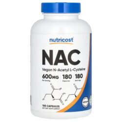Nutricost NAC Acetilcisteína Vegana 600 mg 180 Cápsulas