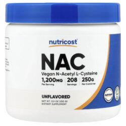 Nutricost NAC Sem Sabor 250 g (89 oz)