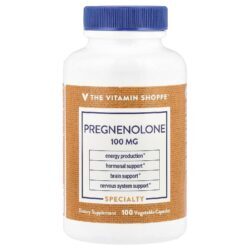 The Vitamin Shoppe Pregnenolona 100 mg 100 Cápsulas Vegetais