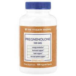 The Vitamin Shoppe Pregnenolona 100 mg 100 Cápsulas Vegetais