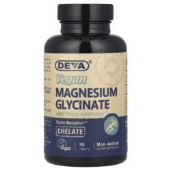 Deva Glicinato de Magnésio Vegano com Oligoelementos Minerais 90 Comprimidos