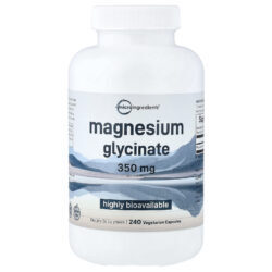 Micro Ingredients Glicinato de Magnésio 240 Cápsulas Vegetarianas (175 mg por Cápsula)