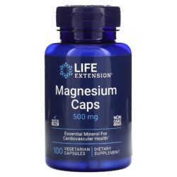 Life Extension Cápsulas de Magnésio 500 mg 100 Cápsulas Vegetarianas