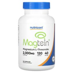 Nutricost Magtein® L-treonato de Magnésio 120 Cápsulas (666 mg por Cápsula)