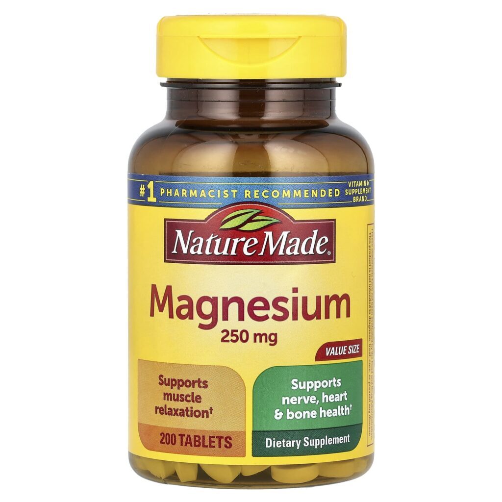 Nature Made Magnésio 250 mg 200 Comprimidos