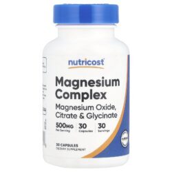 Nutricost Complexo de Magnésio 500 mg 30 Comprimidos