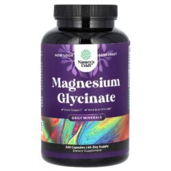 Natures Craft Glicinato de Magnésio 240 Cápsulas (100 mg por Cápsula)