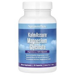NaturesPlus KalmAssure Glicinato de Magnésio 90 Cápsulas (70 mg por Cápsula)