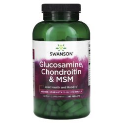 Swanson Glicosamina Condroitina e MSM 240 Comprimidos