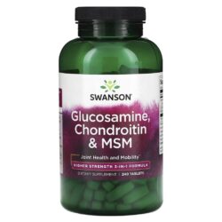 Swanson Glicosamina Condroitina e MSM 240 Comprimidos