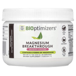 BIOptimizers Magnesium Breakthrough Limonada com Framboesa 134 g (47 oz)