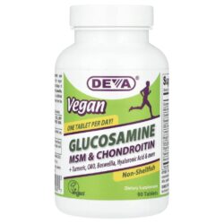 Deva Glicosamina MSM e Condroitina Veganas 90 Comprimidos