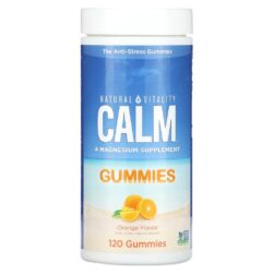 Natural Vitality CALM Suplemento de Magnésio Laranja 83 mg 120 Gomas
