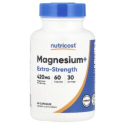 Nutricost Magnésio+ 60 Cápsulas (210 mg por Cápsula)