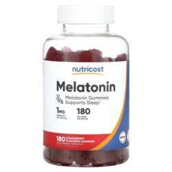 Nutricost Melatonina Morango 1 mg 180 Gomas